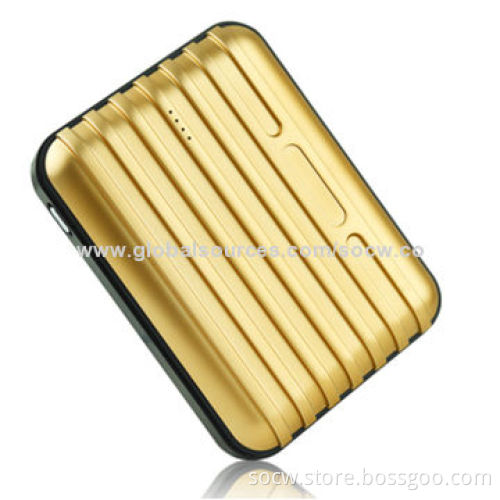 8,800mAh Power Bank with Luggage Case Design and Dual-USB